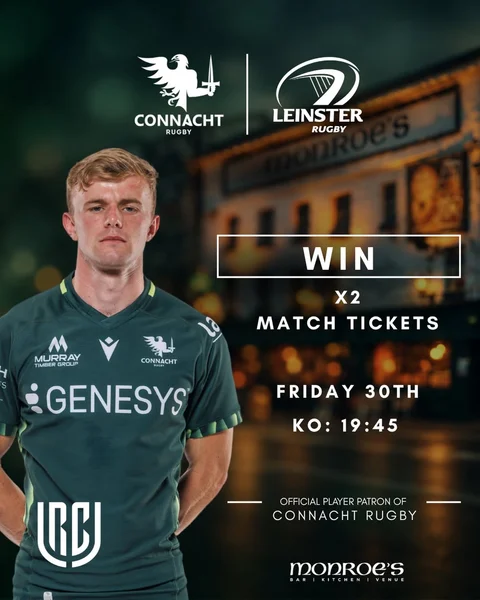 Win 2 tickets to Connacht V Leinster
